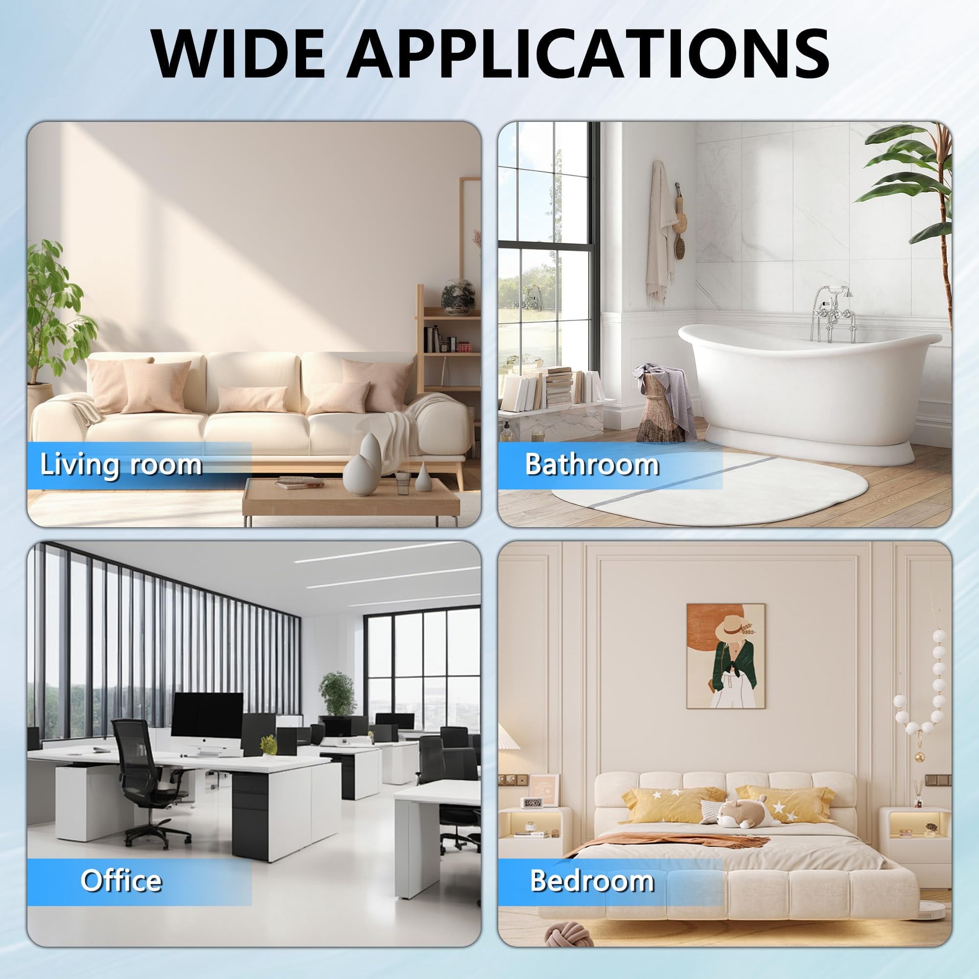 HAN'KITCHEN'LON'S Bathroom Ceiling Mount Ventilation Fan 200-230 CFM 1.5 Sones 6 Inches Duct Energy-Saving Ventilation and Exhaust Fan