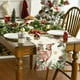 thumbnail image 4 of Decoración del hogar, camino de mesa navideño con copos de nieve y árboles, ideal para cocina y comedor, para fiestas en interiores y exteriores, 33 x 183 cm, de poliéster., 4 of 7