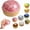 Dumpling Squishies-Pink, variant on FYHALE Pink Apple-shaped Squishies Toys Stress Ball, Soft Fruit Fidget Toys, Fruit Squeeze Dough Squish Toys Sensory Squeeze Balls Toys