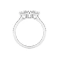 thumbnail image 5 of 2 Stone Engagement Ring, 14K White Gold Plated, Toi et Moi Pear Cut Diamond Wedding Ring, 1.6 CT Simulated Diamond, Anniversary Gift For Her, Birthday Gift, Valentine Ring, 5 of 5