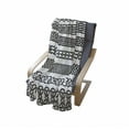 thumbnail image 4 of Irish Soft Flannel Fleece Blanket, Vintage Borders in the Form of Celtic Classical Ornaments Horizontal Striped Pattern, Cozy Plush for Indoor and Outdoor Use, 70" x 90", Black White, by Ambesonne, 4 of 6