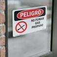 thumbnail image 4 of No Smoking Propane Spanish OSHA Danger Vinyl Decal Label 10 Inch x 7 Inch - 10 Pack, 4 of 6