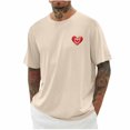 thumbnail image 1 of Plebaso T-Shirts Graphiques pour Hommes Manches Courtes Décontractées Chemises Surdimensionnées Imprimé Col Rond T-Shirt d'Été Ample, 1 of 4