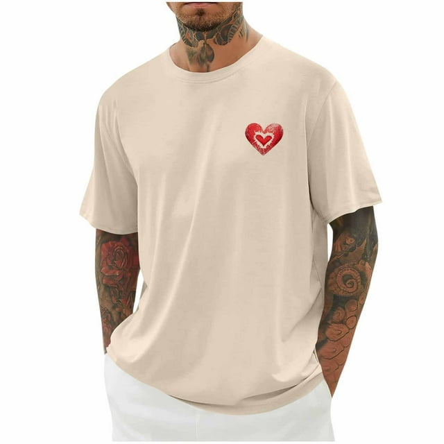 Plebaso T-Shirts Graphiques pour Hommes Manches Courtes Décontractées Chemises Surdimensionnées Imprimé Col Rond T-Shirt d'Été Ample