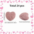 thumbnail image 2 of 1 Box 24PCS Pink Heart Shaped Lava Rock Beads Natural Volcanic Stone Essential Oil Diffuser Gemstone Valentine Spacer Loose Bead Bulk for Jewelry Making Bracelets DIY Craft Supply, 2 of 8