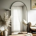 thumbnail image 2 of Lumora 76.2"x34" Arched Full Length Mirror Free-standing Floor Mirror, Black, 2 of 7