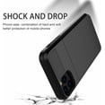 thumbnail image 2 of For Apple iPhone XS Blue Shockproof Card Slot Wallet Heavy Duty Case Tough 360 Cover Case, 2 of 5