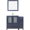 thumbnail image 6 of Vanity Art 42 Inch Single Sink Modern Bathroom Vanity Combo Set 2 Cabinets 1 Shelf 5 Dove-Tailed Drawers Ceramic Top Bathroom Cabinet with Free Mirror VA3030-42B, 6 of 7