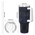 thumbnail image 4 of 40zo Ice Bar Cup With Handle Double Insulation Large Capacity Rust Prevention For Daily Travel And Other Scenes Argyle Plaid Darkslateblue_4, 4 of 8