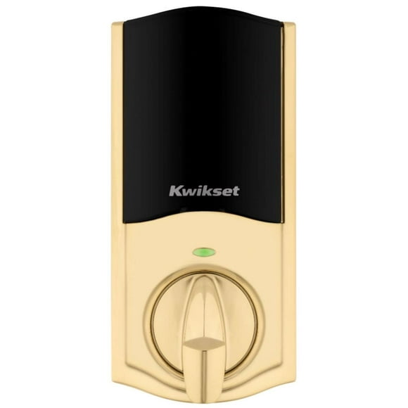 Kwikset 620 Traditional Keypad Smart Lock, Z-Wave, Brass (98930-003)