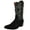 Black, variant on Men’s Genuine Leather Bull Neck J Toe Western Cowboy Boot