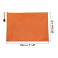 thumbnail image 3 of Uxcell B5 Document Pencil Pouch Waterproof Zipper File Bags, Orange 5 Pack, 3 of 6