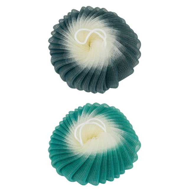 Bolas de puf de ducha para lavado corporal, baño, hombres y mujeres, exfoliante corporal duradero, cuidado esencial de la piel para la ducha