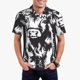thumbnail image 1 of Balery Floral Cow Silhouette Camisa Polo de Hombre con Estampado, de Manga Corta y Tejido Medio, Camisa Tipo Golf Polo-Large, 1 of 6