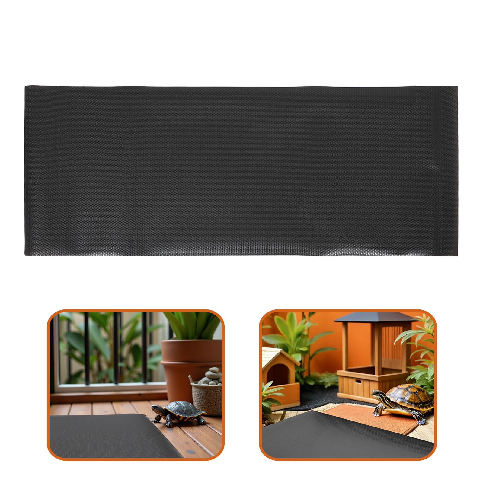CTIRCHIU 3pcs Reptile Cage Liner 40x100cm Black Eva Substrate Mat Carpet