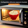 thumbnail image 3 of Kripyery Silicone Microwave Popcorn Maker Collapsible Bowl with Lid Handle Eco-Friendly Waste-Free High Temp Resistant Reusable Home Kitchen Gadget, 3 of 7