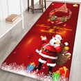 thumbnail image 4 of Tapetes para puerta de entrada Yuarrent estampado navideño antideslizantes poliéster multicolor tipo 2, 4 of 6