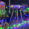 thumbnail image 5 of Kugisaki Christmas Net Lights Outdoor Decoration, 192 LED Net Lights with 8 Modes 118"x78" Waterproof Holiday Outdoor Bush Mesh Lights for Halloween Christmas Decorations（Colorful）, 5 of 5