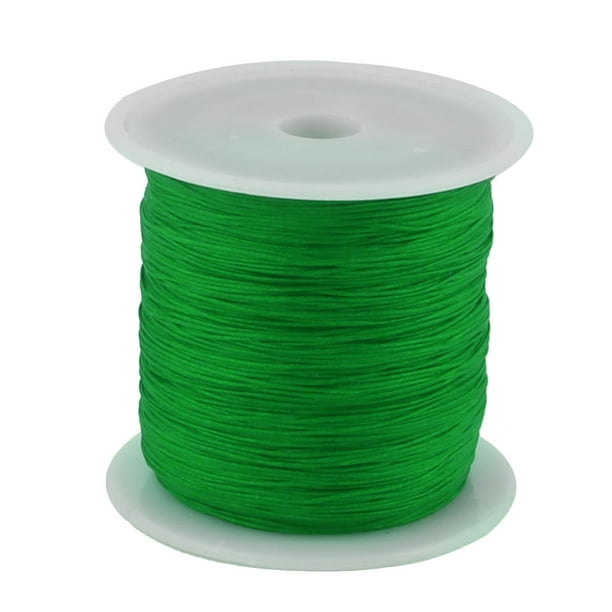 Nylon DIY Art Braided Beading Chinese Knot Cord String Rope Roll Green 153  Yards 