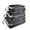 Black, variant on Nylon Waterproof Travel Packing Cubes, Foldable Compression Luggage Pouches with Zipper, Portable Travel Storage Bag Set for Accessories