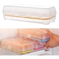 thumbnail image 2 of bandejas de plástico para huevos de nevera Portador de bandeja de huevos Devilish con tapa Dispensador de huevos de nevera Almacenamiento de huevos Bandeja de huevos Ormromra HMHZ510-4, 2 of 6