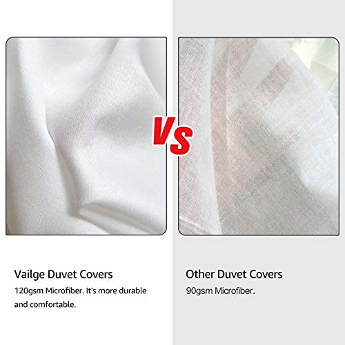 vailge 3 piece pinch pleated duvet cover with zipper closure