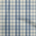 thumbnail image 1 of oneOone Rayon Grayish Blue Fabric Check Sewing Craft Projects Fabric Prints By Yard 56 Inch Wide, 1 of 4