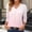 1-Pink, variant on Womens 2025 Fashion Tops 3/4 Length Sleeve Cotton Loose Fit V-Neck T-Shirts Solid Color Fall Basic Tees Trendy Business Casual Half Sleeve Tops Y2K Style Para Mujer Pink 2X