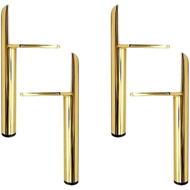 Patas de muebles de metal Fenihooy Juego de 4 patas dorado 15 cm