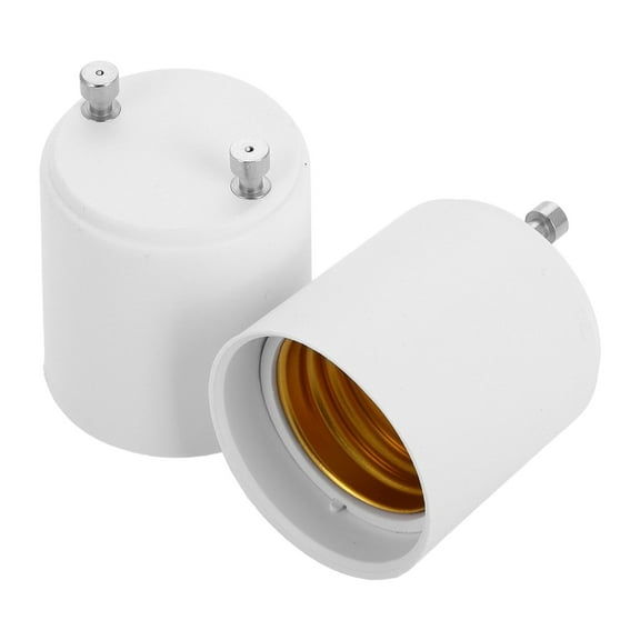 HIBIBUD 2pcs Two Prong Light Bulb Adapter Fixture Adapter Bulb Adapter Lamp Connectors Light Socket Converter Secure Fit Bulb Adapter