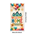 thumbnail image 3 of Decorative Design Welcome Home Balloon Backdrop Colorful Theme Family Reunion Banner for Homecoming Celebration Party Event, 3 of 8
