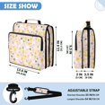 thumbnail image 3 of Zipper Binder with Shoulder Strap 2 inch 3 Ring Waterproof File Folder Organizer Bag 500 Sheet Spring Flowers and Hearts Pattern, 3 of 8