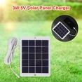 thumbnail image 4 of Cargador Al Aire Libre La Fan Del La Vigilancia Del Panel Solar Micro USB 3W 5V Ygjytge, 4 of 9