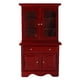 thumbnail image 1 of Mini armario de madera estilo vintage para casa de muñecas a escala 1/12, muebles DIY rojo, 1 of 7