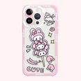 thumbnail image 3 of Kuromi Pachacco Cinnamoroll Soft Case for iPhone 14 Pro Max 13 12 Mini 11 Pro XR XS X 8 7 6 6S Plus SE 2020 Hello Kitty Cover, 3 of 5