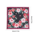 thumbnail image 6 of ✪ 45x45cm Girls Women Printed Handkerchiefs Colorful Hankies Pocket Floral Pattern Square Hijab Handkerchiefs for Woman, 6 of 19