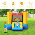 thumbnail image 6 of Infans Inflatable Bouncer Kids Slide Bounce House for Indoor Outdoor with 350W Blower, 6 of 7