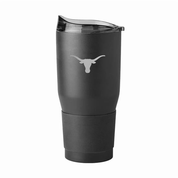 30 oz NCAA Texas Etch Black Powder Coat Tumbler