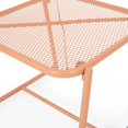 thumbnail image 3 of Mesa auxiliar para exteriores Benzara Elie, 50 cm, malla, naranja, 3 of 5