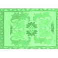 thumbnail image 1 of Ahgly Company Indoor Rectangle Abstract Emerald Green Modern Area Rugs, 7' x 10', 1 of 4