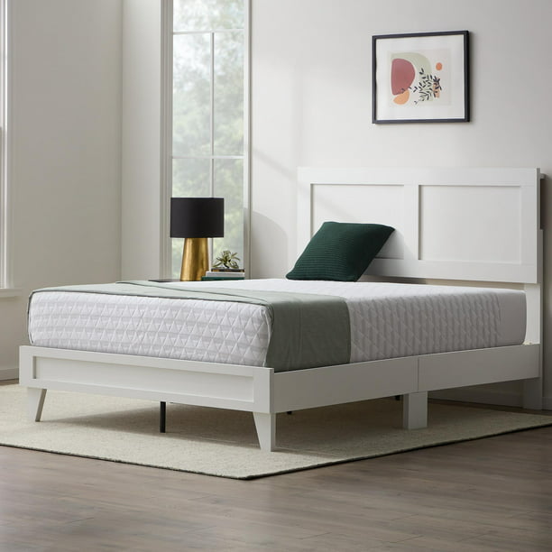 Rest Haven Kent Double Framed Wood, Twin Xl Wood Bed Frame With Headboard