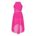 thumbnail image 2 of Zaldita Kids Girls Sparkle Diamond Ballet Modern Lyrical Dance Dress Sleeveless Halter Neck Contemporary Costume Hot Pink 8, 2 of 7
