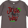 thumbnail image 4 of Inktastic Christmas Jingle All the Way with Music Notes and Holly Boys or Girls Long Sleeve Toddler T-Shirt, 4 of 5