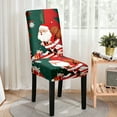 thumbnail image 4 of Daiosportswear Christmas Dining Chair Covers, Stretch Removable Washable Dining Room Chair Protector Slipcovers, Santa Claus Deer Kitchen Chair Cover, 4 of 6