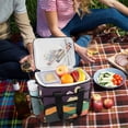 thumbnail image 5 of FORMRS Insulated Cooler Bag 24 Cans Capacity Soft Leakproof Lunch Box with Side Pockets, Purple Mountain, 5 of 7