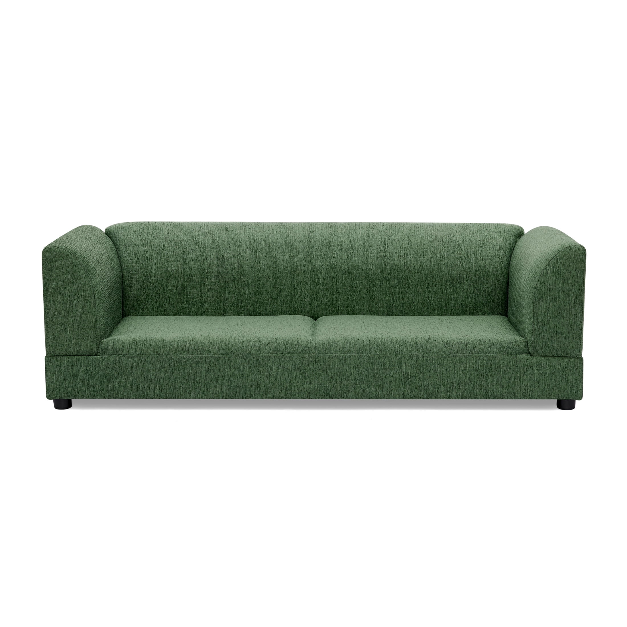 Noble House 57" Comfortable Oversized Pet Sofa, Modern Rectangular Dog Bed with Armrests and Cushion, Olive Green
