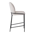thumbnail image 5 of Kris & Alley Brooks Boucle Fabric Upholstered Counter Height Bar Stool with Metal Legs, 5 of 12