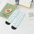 thumbnail image 5 of Salouo Cute Cat Pattern Unisex Middle Tube Socks,Middle-Finger Knee High Socks Over The Calf Tube Stocking Crew Stockings for Women and Men Tube Socks, 5 of 8