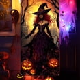 thumbnail image 4 of Halloween Door Hanging Curtain Decor, Festive Party Scene Layout Porch Cloth, Spooky Hanging Doorway Tapestry for Entryway Porch Home Holiday Party Decoration, C, 4 of 5