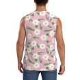 thumbnail image 4 of Bingfone Daisies Flowers Pattern Men's Tank Tops Workout Sleeveless Tee Shirts Running Beach Tanks for Men-XX-Large, 4 of 7